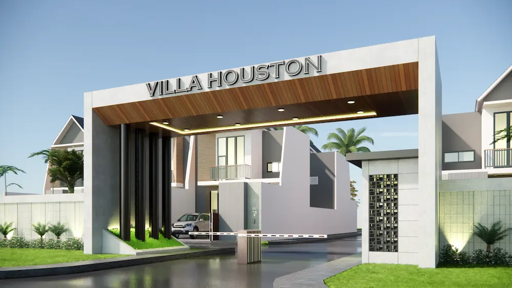 Gerbang Masuk Villa Houston Serang